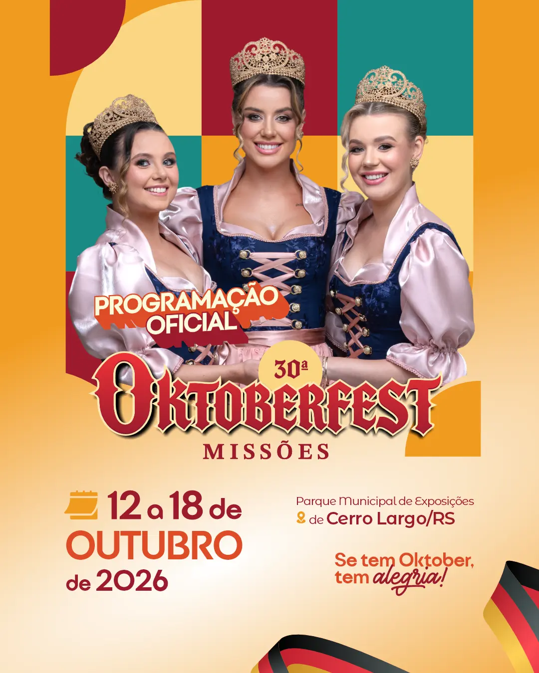 Capa da programação oficial da 30ª Oktoberfest Missões