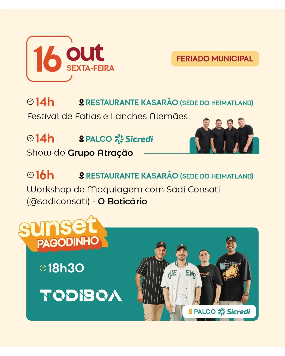 Programação de 16 de outubro, parte 1